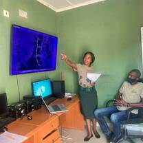 Control Room Operators in Musa explaining the connected Conservation System
