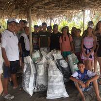 Cleaning campaign in one of he nearby localities
