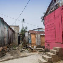 Colorful homes in the Dominican Republic