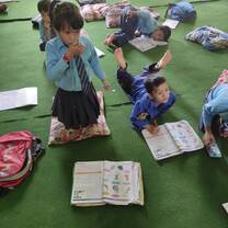 children in class room