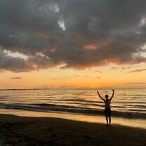 Walking the gorgeous beaches of Fiji