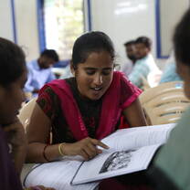 Speaking practice session