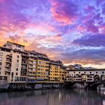 Sunset on the Arno river