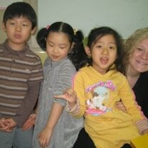 Tiffany Teacher and class