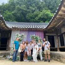 Interns at folk village