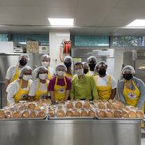 interns volunteer with Korea Red Cross