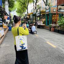 intern walking the streets of HCMC