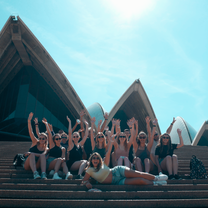 Group photo in front of Sydney Opera House
