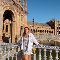 American student on a summer internship in Seville, Spain