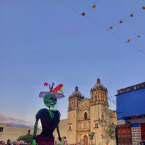 Intern in Oaxaca, Mexico visiting a museum or historical site to learn about local history