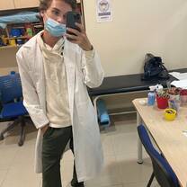 Pre-med student shadowing doctors in Seville, Spain