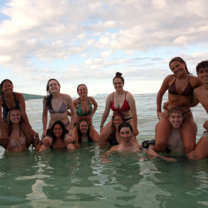 Group shot in the sea
