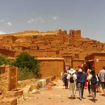 Entering the ancient city of Ait Ben Haddou