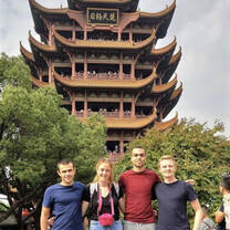 Group of teachers enjoying Wuhan, China