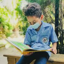 Student reading