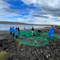 Found a very big fishing net!