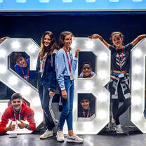 Students with SBC Logo