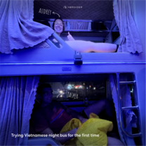 Trying Vietnamese night bus for the first time
