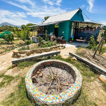 The bonfire pit