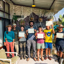 Graduates from the permaculture course