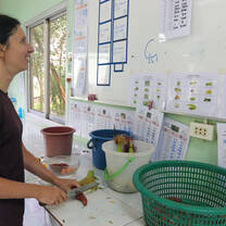 Volunteer cooking