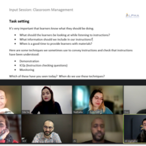 CELTA input session - Task Setting