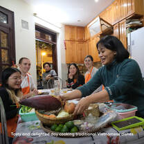 Tasty and delighted day cooking traditional Vietnamese dishes