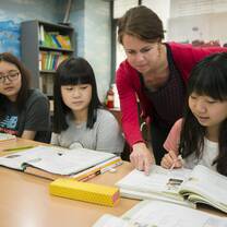 Teacher in classroom