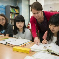 Teacher in classroom