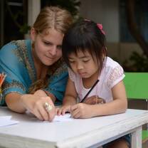 Working with student