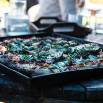 We host pizza night with every group that is always a hit