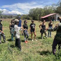 Students learning about water management