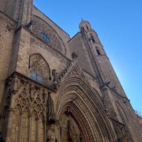 The beautiful Basilica de Santa Maria del Mar