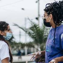 Project Staff and Volunteer in Ecuador