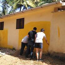 Volunteer house construction