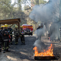 Our students during the Firefighting day 