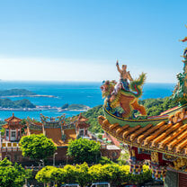 Ancient temples overlooking Taiwanese coast