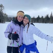 Students Cross Country Skiing during Wintering 2023