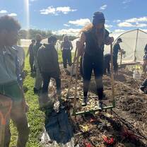Good Life Student Volunteering at Scattergood Farm - Fall 2022