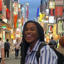 CIS Abroad student in Tokyo streets