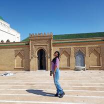 Student during site visit in Morocco with APA 