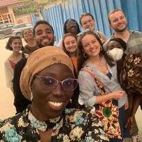 Walking tour with director APA Dakar for Summer study abroad students. 