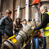 Students are looking an orbital