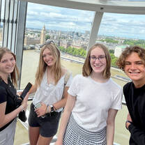 Students on the London Eye