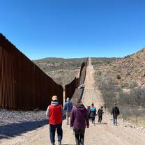 Walking along the Border Wall and Learning about Immigration