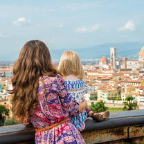 Girl and child in Florence