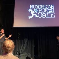 Onstage at Nuyorican Poets Cafe