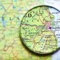 Dublin on the map