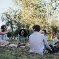 Italian Lesson in the Park