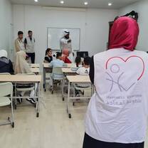 Volunteer in action